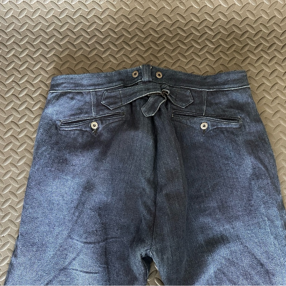 MISTER FREEDOM Le Valseur - Indigo HBT Trousers Pants Size 34 Made in Japan Mint - Picture 6 of 12